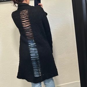 Current Elliot Distressed Cardigan